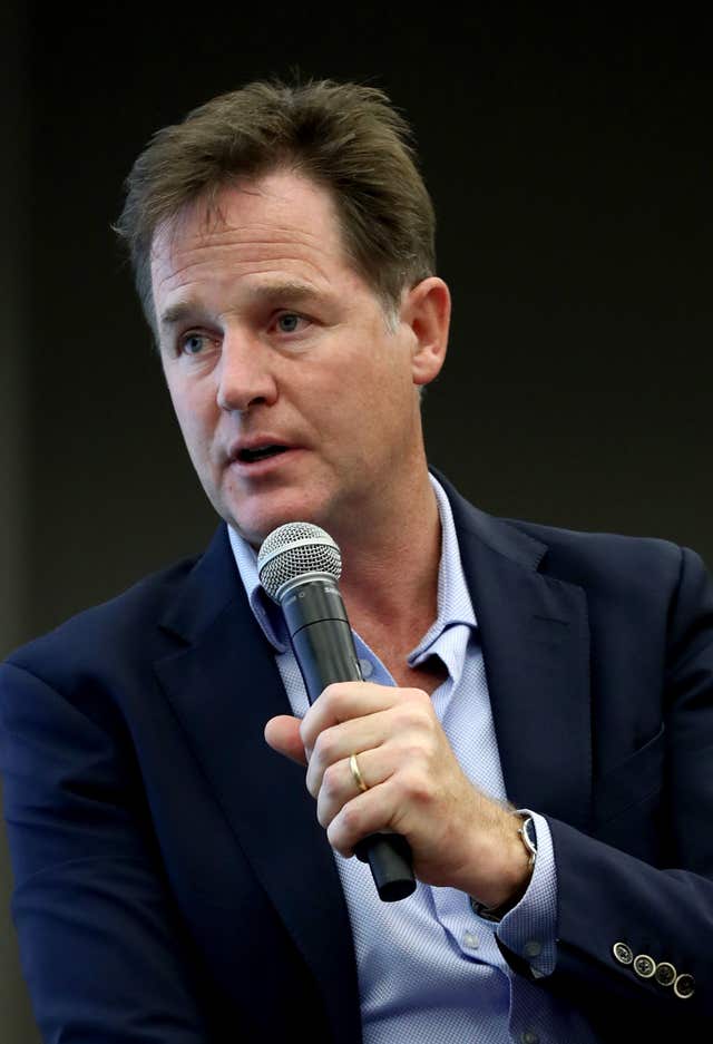 Facebook's vice president for global affairs Nick Clegg