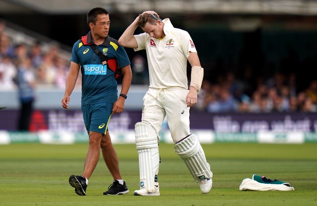 Steve Smith had to retire hurt