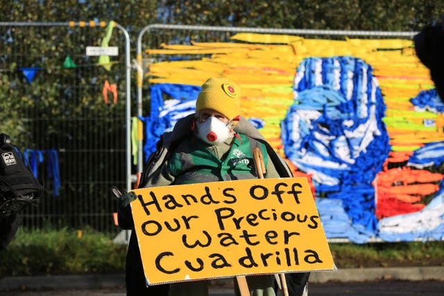 Fracking protesters