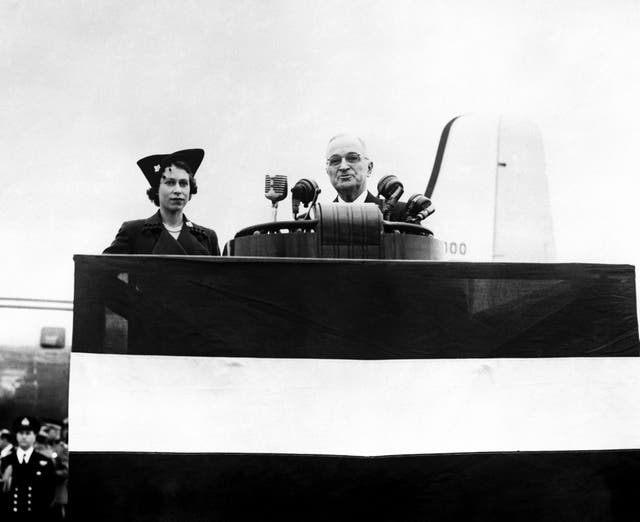 Princess Elizabeth and Harry Truman