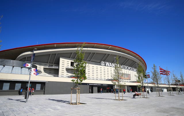 The Champions League final will be staged at Atletico Madrid's Wanda Metropolitano stadium