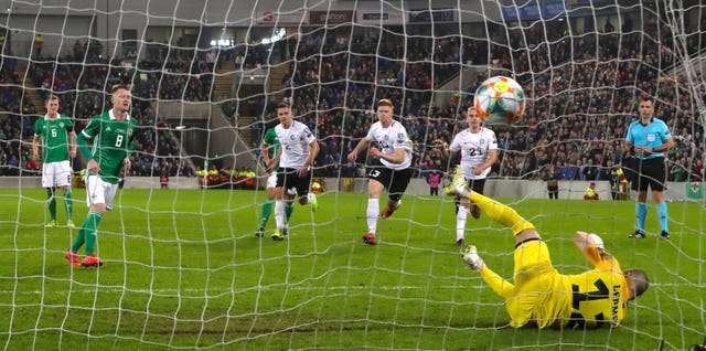 Steven Davis scores his side’s second goal