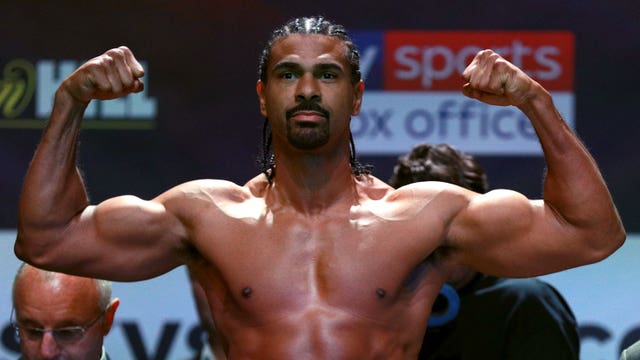 What David Haye Will Do Next 1 david haye at the weigh-in ahead of his fight against tony bellew