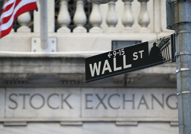 A Wall Street sign