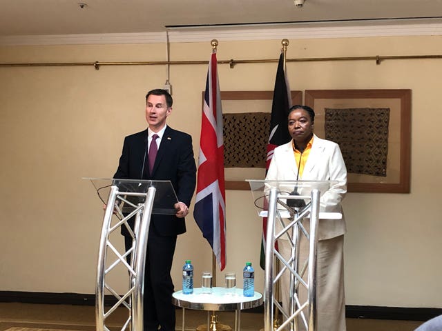 Foreign Secretary Jeremy Hunt visits Africa