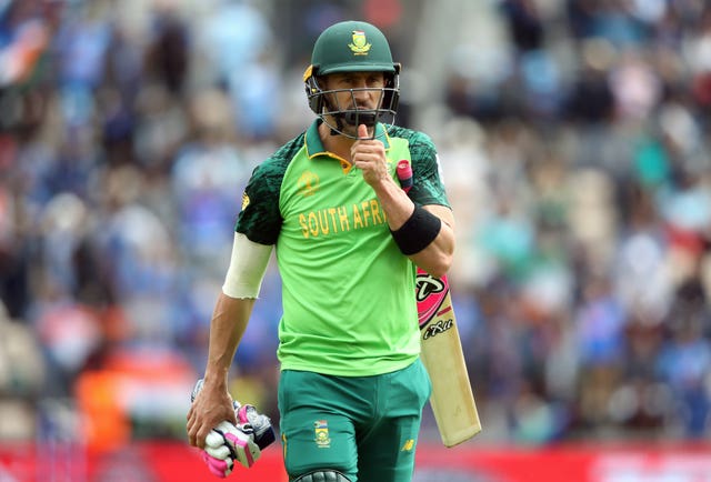 Faf Du Plessis made 38 for South Africa