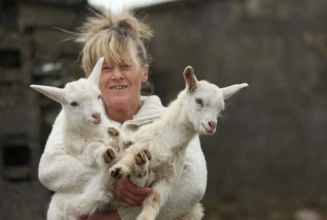 Angela Bermingham with This and That (Brian Lawless/PA)