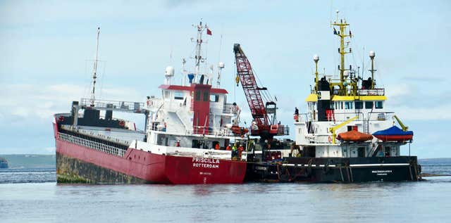 MV Priscilla grounding