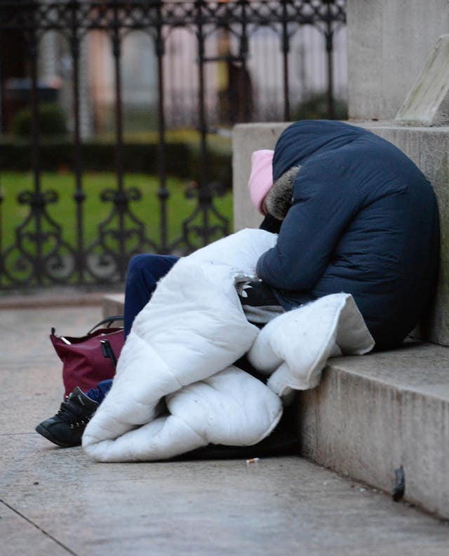 Homeless people stock