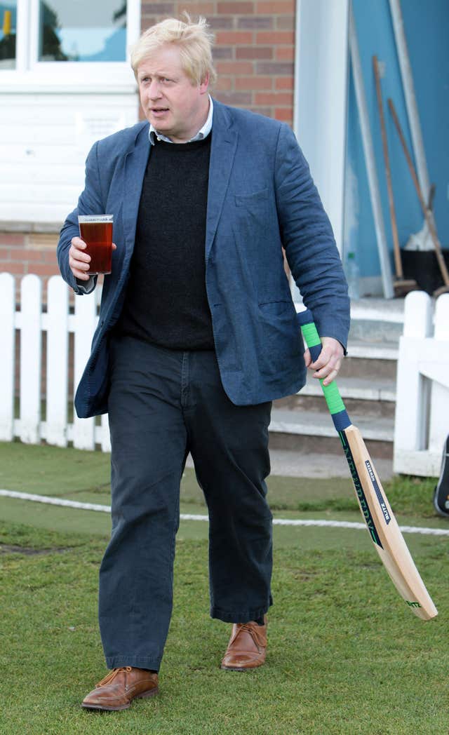 Boris Johnson said he'd love to play cricket again (Peter Byrne/PA)