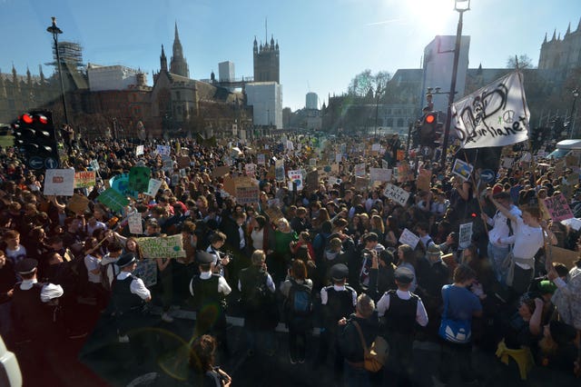 Climate change protest