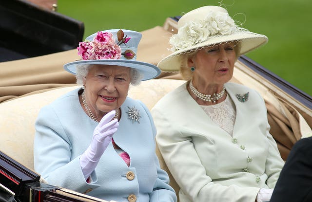 The Queen and Princess Alexandra