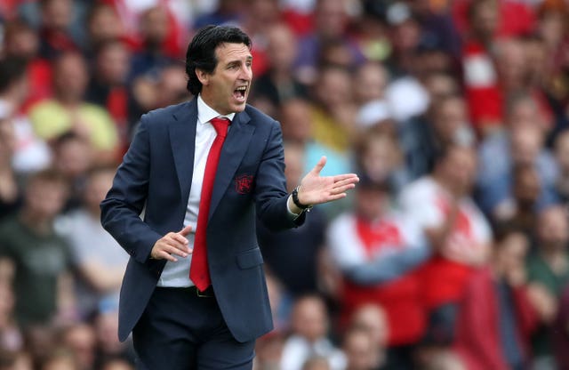 Unai Emery was satisfied with his Arsenal players' performance