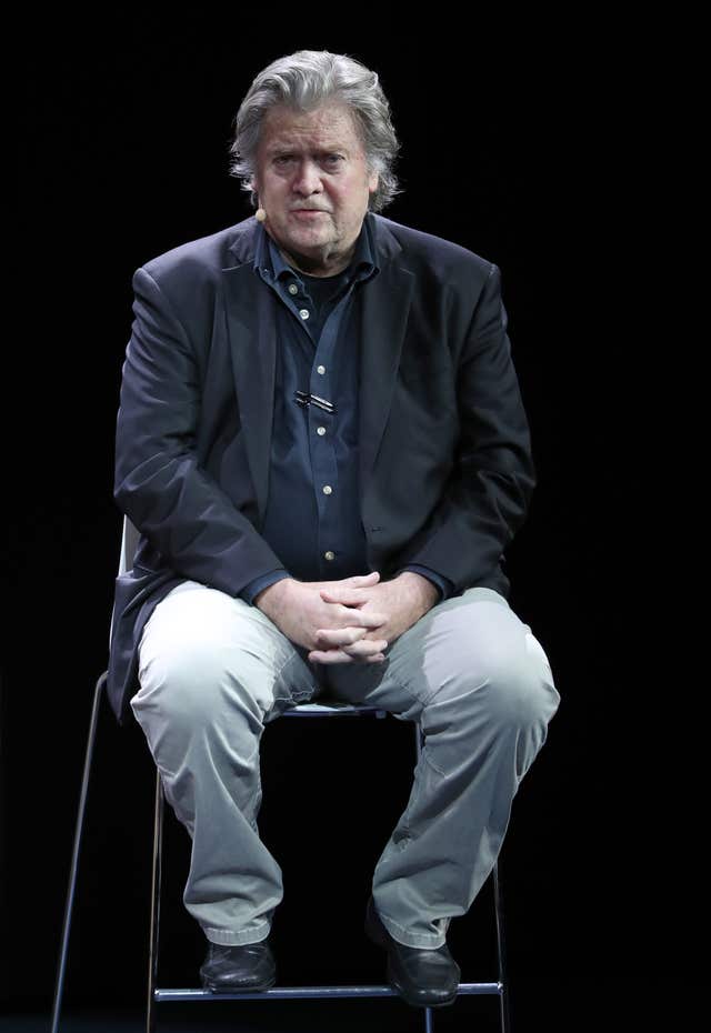 Former White House advisor Steve Bannon