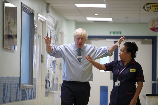 Prime Minister Boris Johnson visits Whipps Cross
