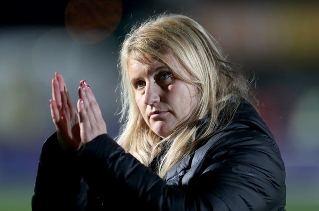 Emma Hayes' side will take a 2-0 lead to Paris for the second leg. (Bradley Collyer/PA Images)