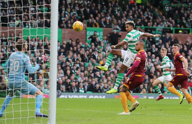 Scott Sinclair volleyed in the opener for Celtic