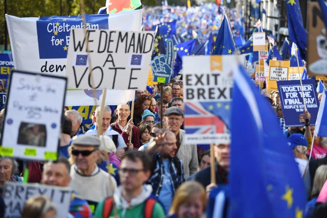 The People's Vote march in London