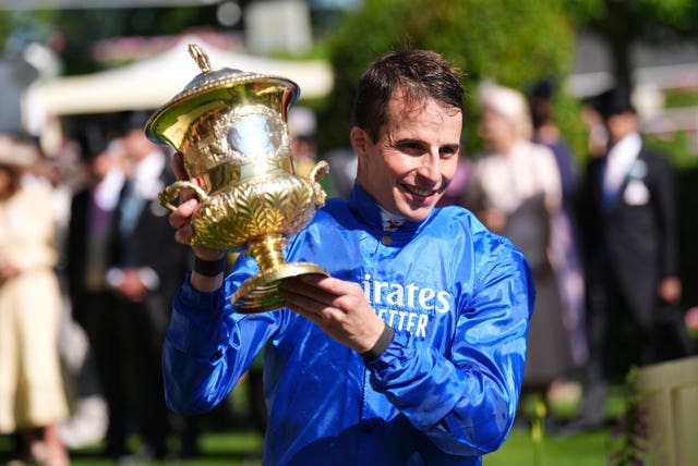 William Buick was all smiles after winning on Ombudsman