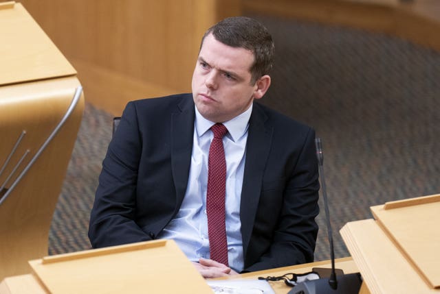Douglas Ross in Holyrood
