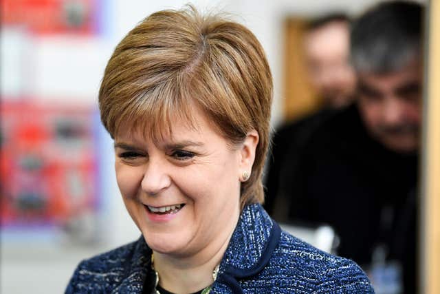 First Minister Nicola Sturgeon said abuse must be challenged for the sake of future female politicians (Jeff Mitchell/PA)