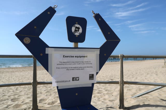 Beach lockdown