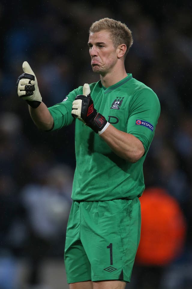 Joe Hart was outstanding when City played Dortmund at the Etihad in 2012