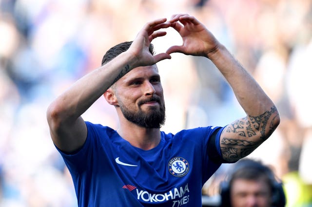 Olivier Giroud has proved popular since he joined Chelsea from Arsenal in the January transfer window