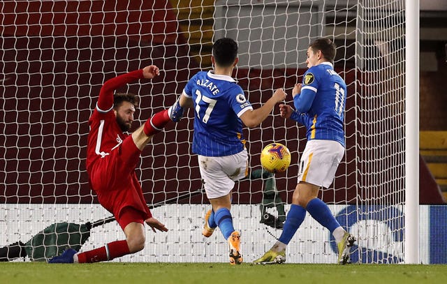 Steven Alzate's first-ever Premier League goal saw Brighton leave Anfield with all three points