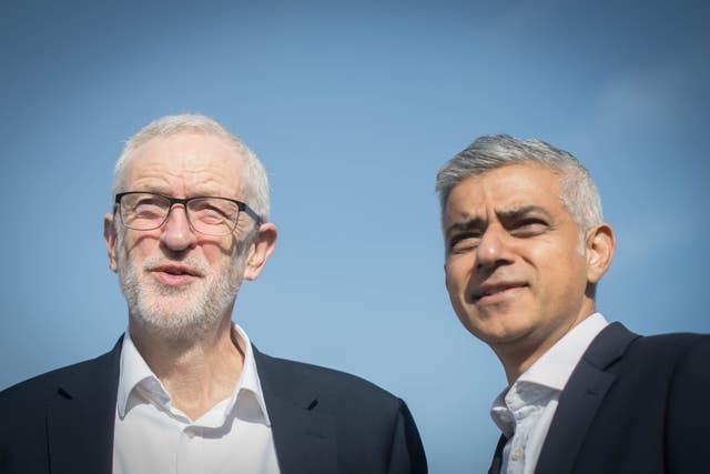 Sadiq Khan and Jeremy Corbyn at Holloway Prison acquirement announcement