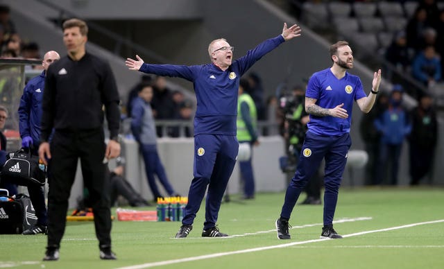 Scotland manager Alex McLeish gestures on the touchline in San Marino