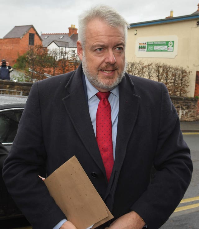 Carwyn Jones arrives to give evidence at the inquest