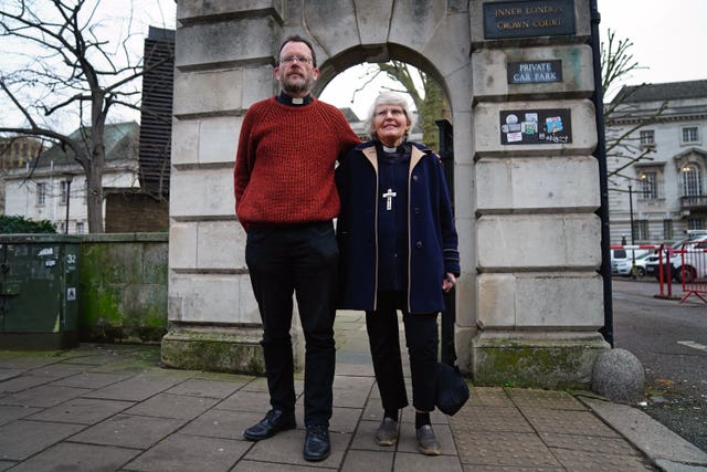 Father Martin Newell and Reverend Sue Parfitt