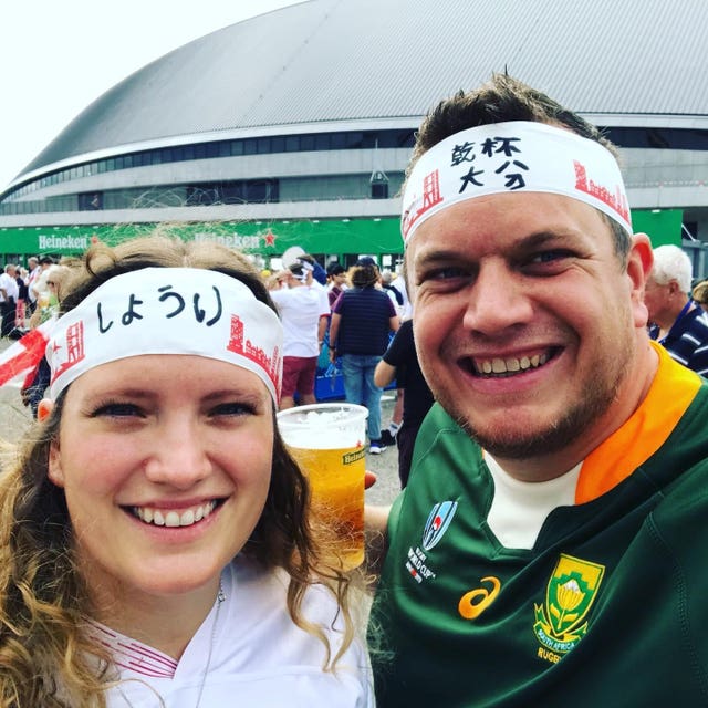 Couple rivalry at Rugby World Cup