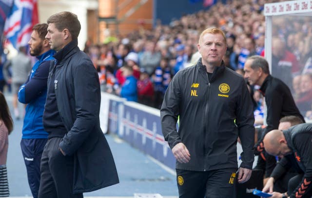 Steven Gerrard and Neil Lennon