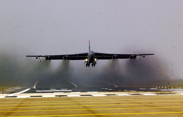 A US B52 bomber (David Jones/PA)