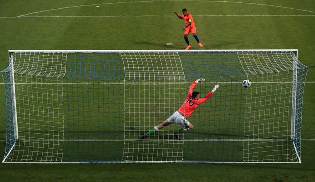 Defender Oisin McEntee could not save the penalty