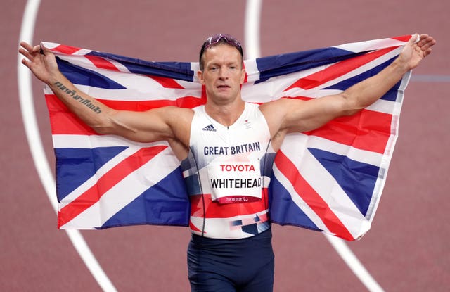 Great Britain's Richard Whitehead won 200m silver