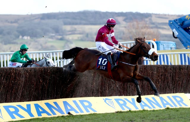 Shattered Love on her way to winning at the Cheltenham Festival