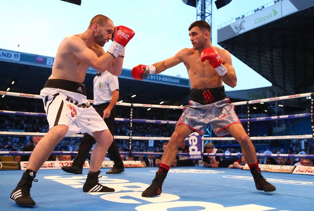 Jack Catterall, right, is the WBO light-welterweight mandatory challenger (Dave Thompson/PA)