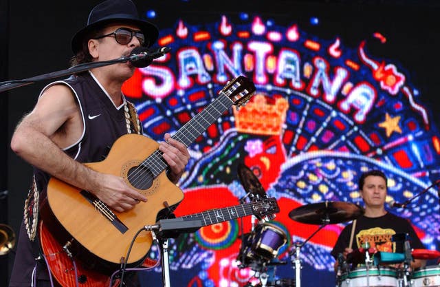 Carlos Santana on stage