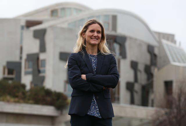 Kim Leadbeater at the Scottish Parliament