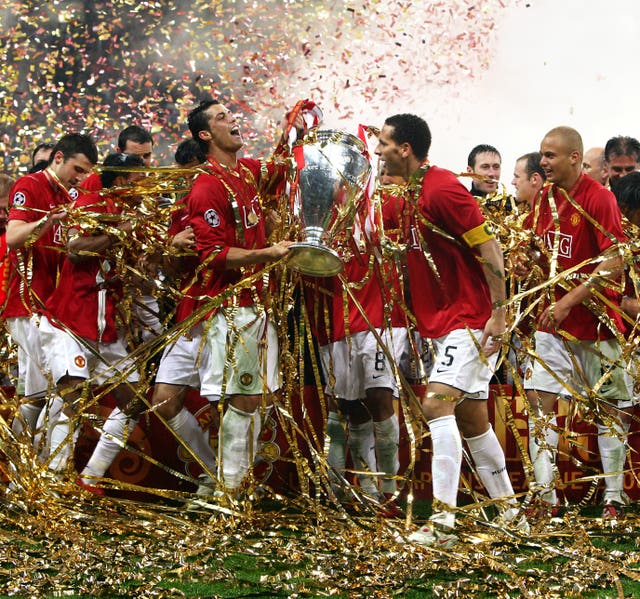 Ronaldo won the Champions League in 2008