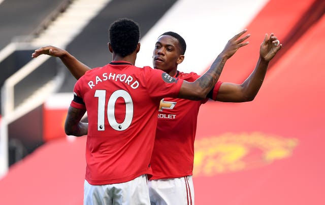 Marcus Rashford and Anthony Martial have improved this season