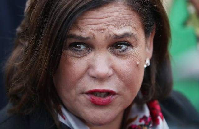 Sinn Fein president Mary Lou McDonald