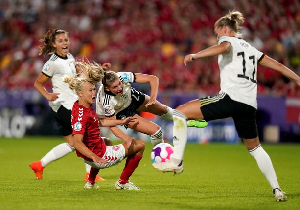 Germany and Denmark in action