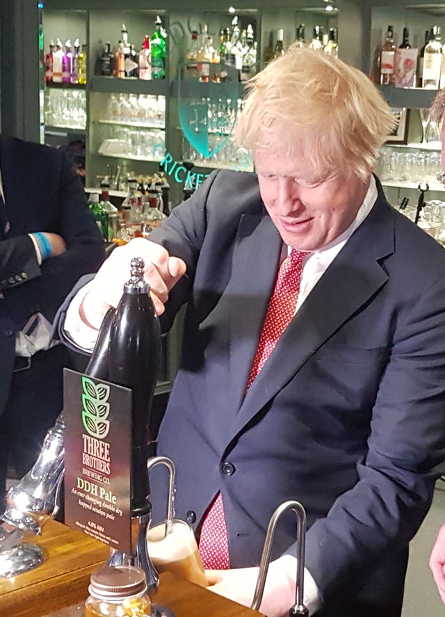 The PM said he is looking forward to a pint (Dave Higgens/PA)