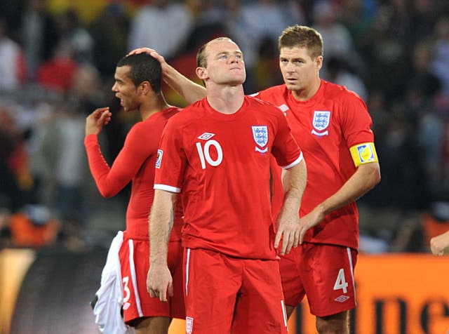 Suffered more misery against Germany at the 2010 World Cup, where England crashed out in the last 16