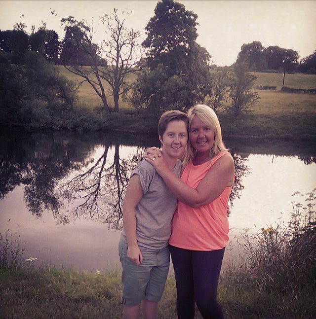 Cassie Hayes with her mother Tracy Hayes, right