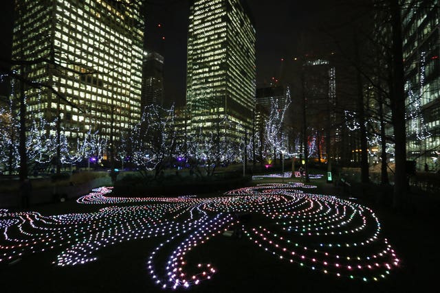 Canary Wharf Winter Lights